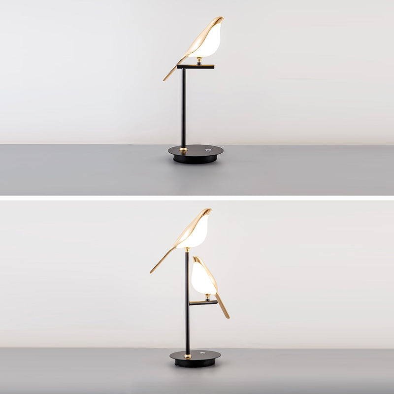 Zinc Alloy Acrylic Bird Table Lamp