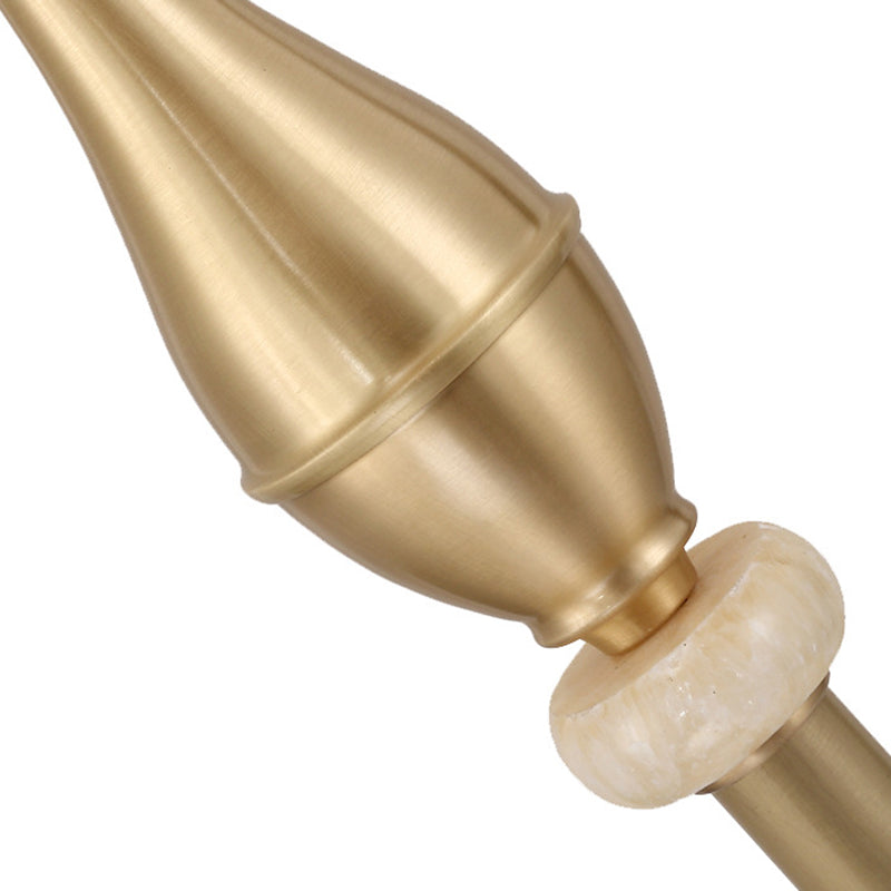 Brass Glass Dome Cylinder Floor Lamp