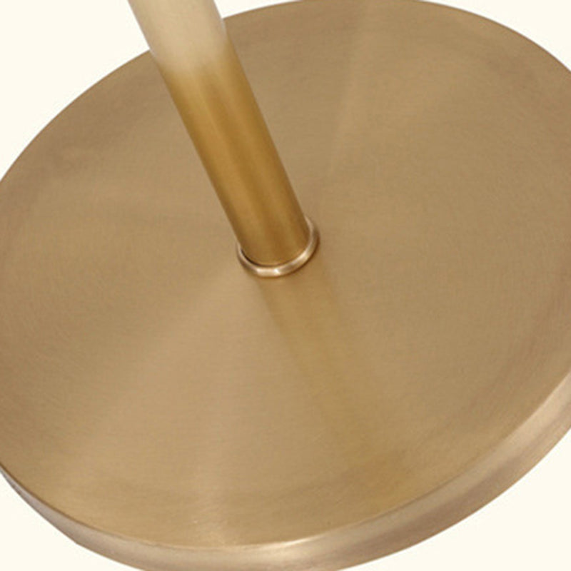 Brass Glass Dome Cylinder Floor Lamp