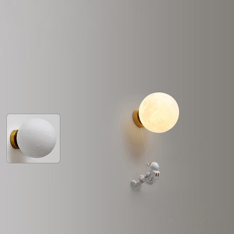 Kids Resin Glass Ball Wall Lamp
