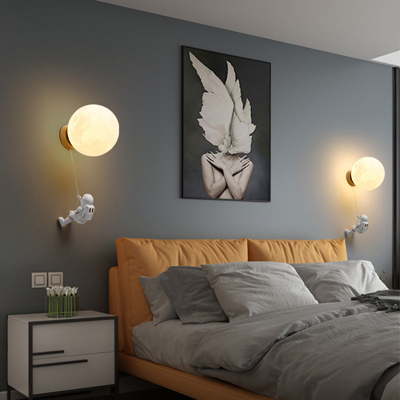 Kids Resin Glass Ball Wall Lamp