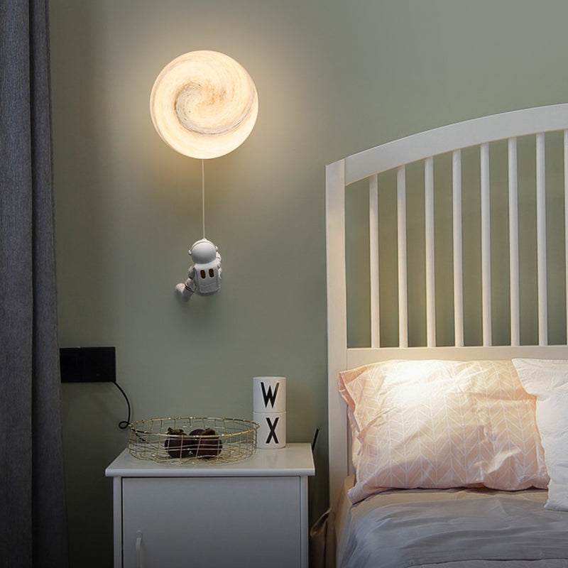 Kids Resin Glass Ball Wall Lamp