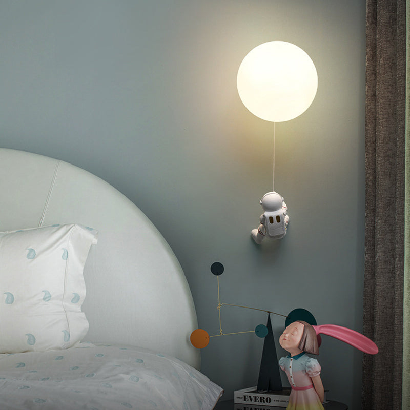 Kids Resin Glass Ball Wall Lamp