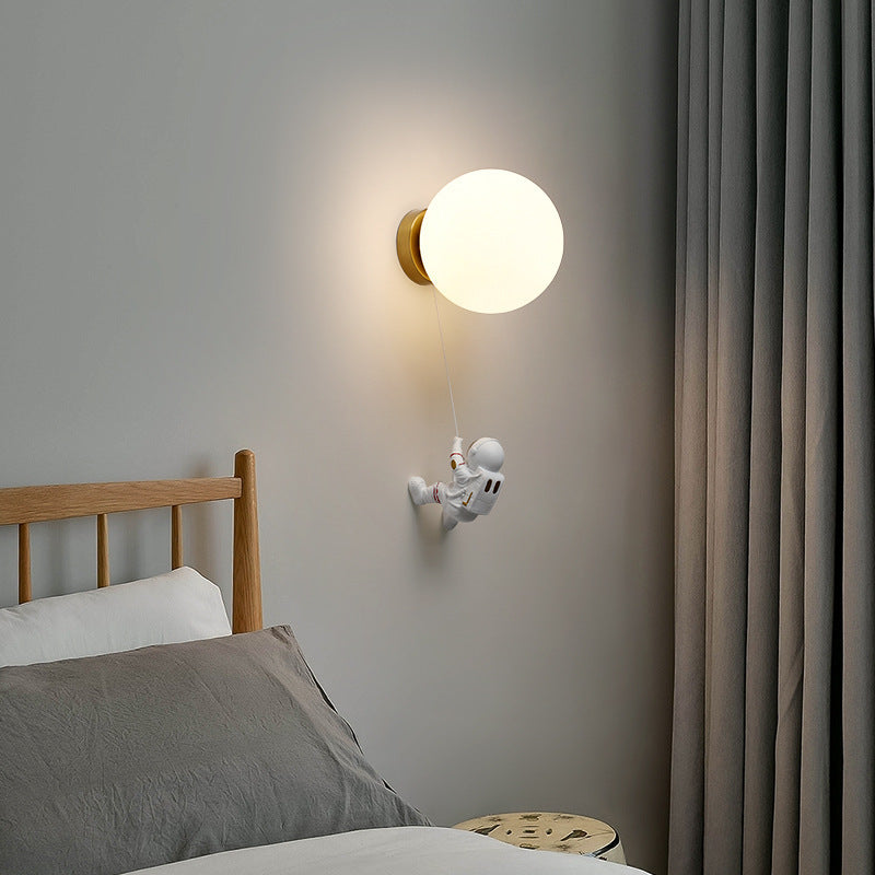 Kids Resin Glass Ball Wall Lamp