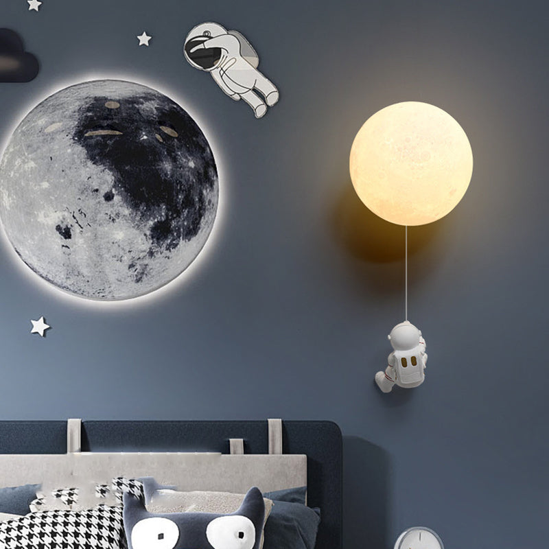 Kids Resin Glass Ball Wall Lamp