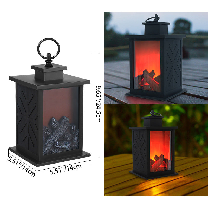 ABS Simulated Flame Fireplace Table Lamp
