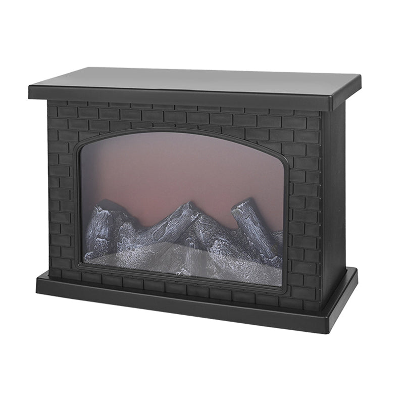 ABS Simulated Flame Fireplace Table Lamp