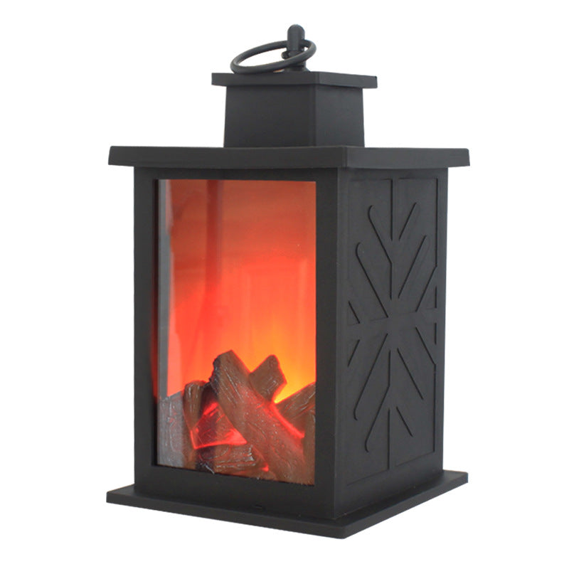 ABS Simulated Flame Fireplace Table Lamp