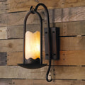 Iron Marble Cylinder Petal Wall Lamp