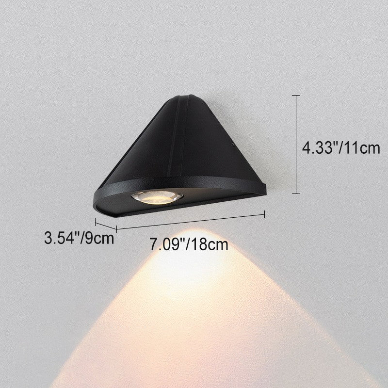 Aluminum Triangle Patio Outdoor Light
