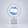 Metal Acrylic Silica Round Table Lamp