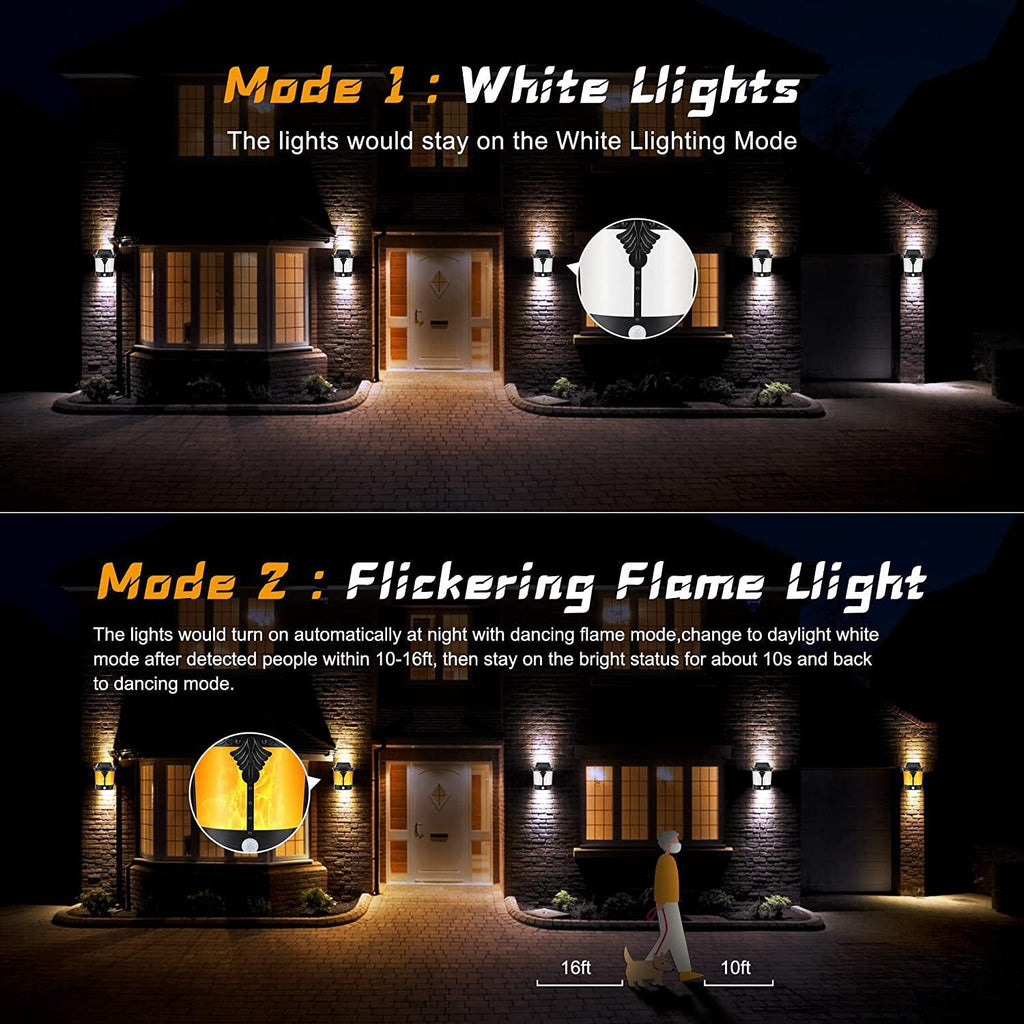 ABS Trapezoidal Flame Motion Outdoor Light