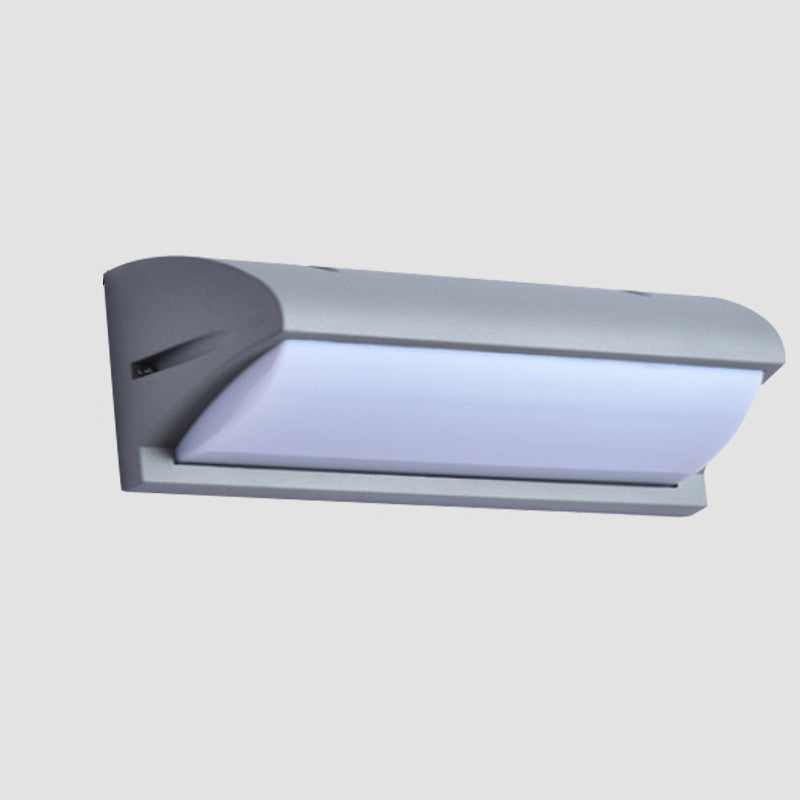 Aluminum PMMA Rectangular Patio Outdoor Light