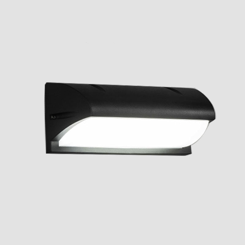 Aluminum PMMA Rectangular Patio Outdoor Light