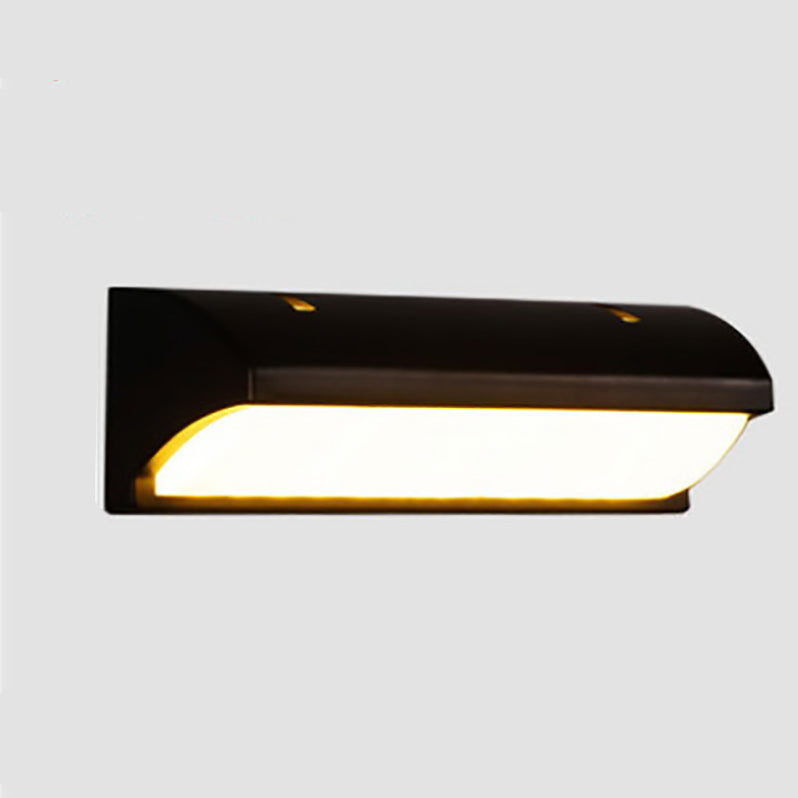 Aluminum PMMA Rectangular Patio Outdoor Light
