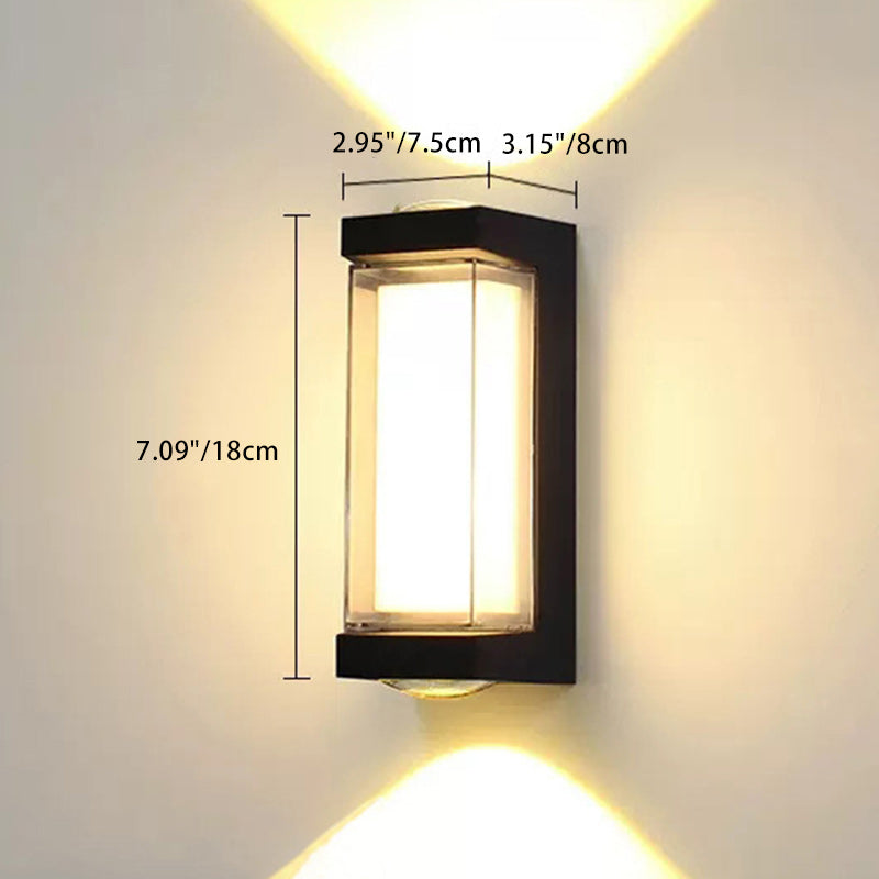 Aluminum PC Cylinder Cuboid Outdoor Light