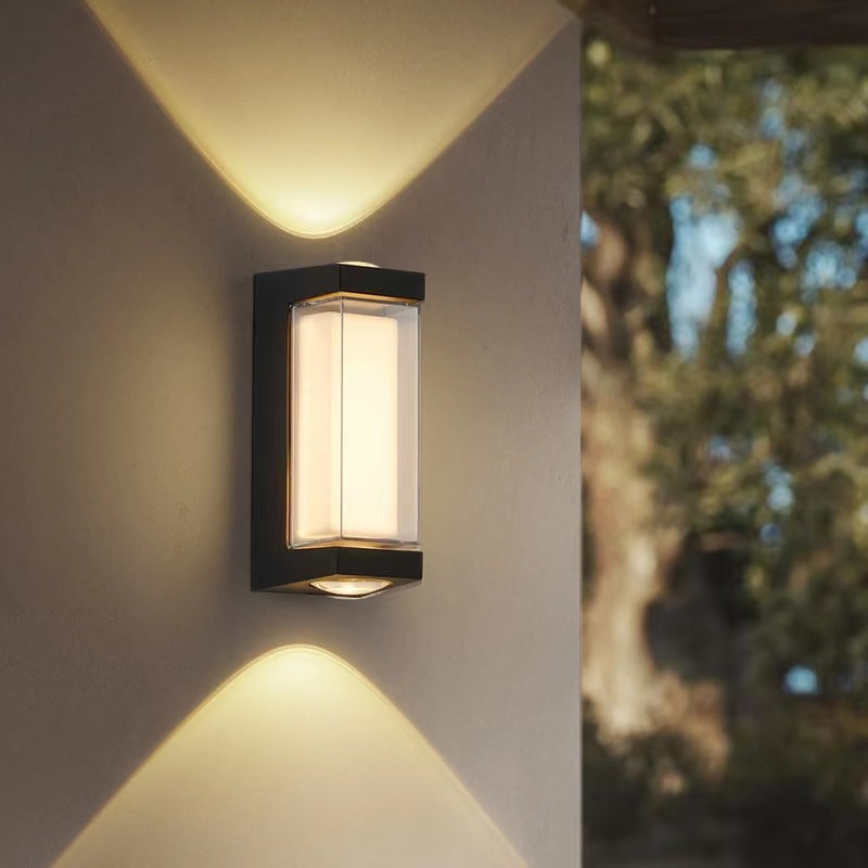 Aluminum PC Cylinder Cuboid Outdoor Light