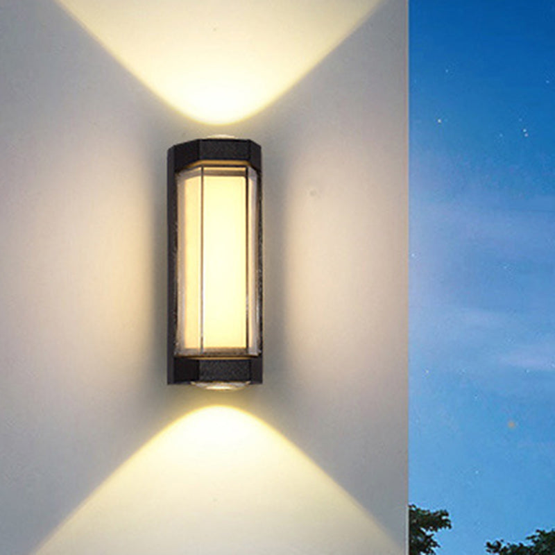Aluminum PC Cylinder Cuboid Outdoor Light