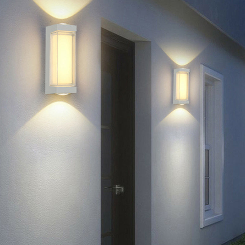 Aluminum PC Cylinder Cuboid Outdoor Light