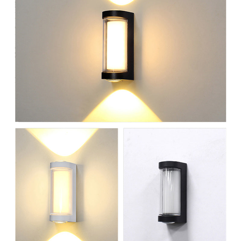 Aluminum PC Cylinder Cuboid Outdoor Light