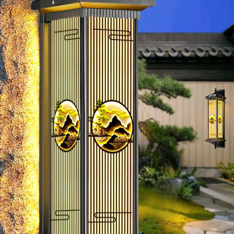 Aluminum Glass Landscape Cylinder Outdoor Light