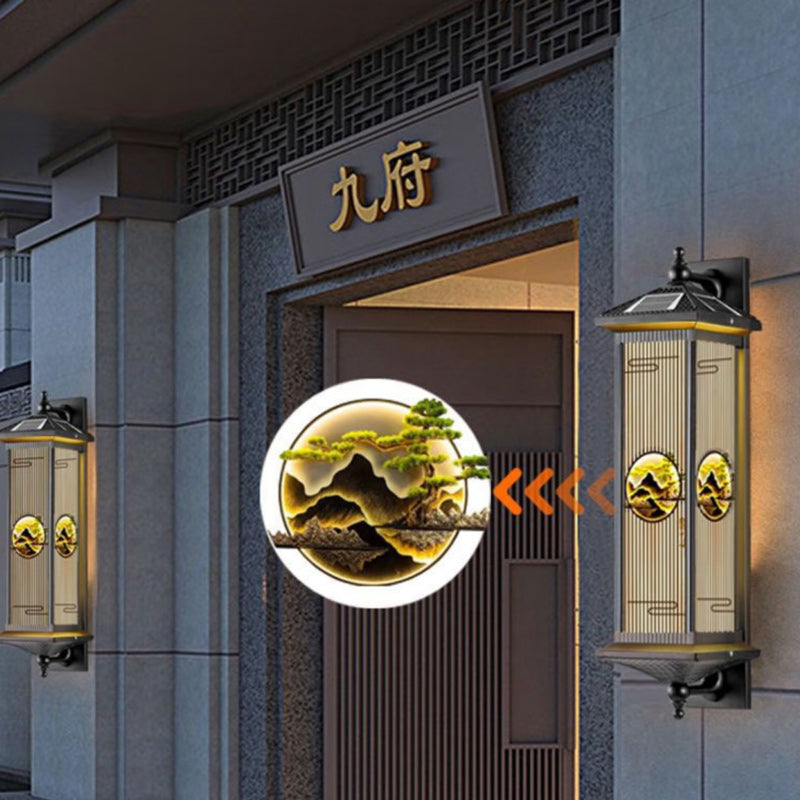 Aluminum Glass Landscape Cylinder Outdoor Light