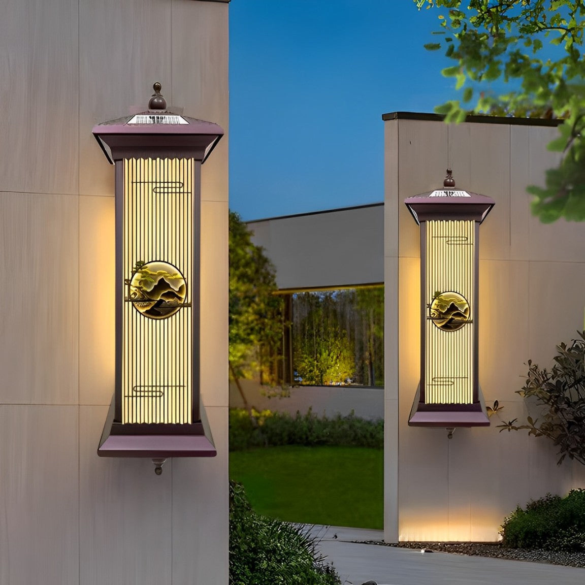 Aluminum Glass Landscape Cylinder Outdoor Light