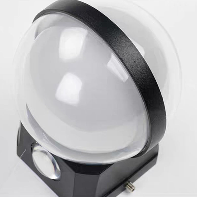 Aluminum Acrylic Ball Rectangular Outdoor Light