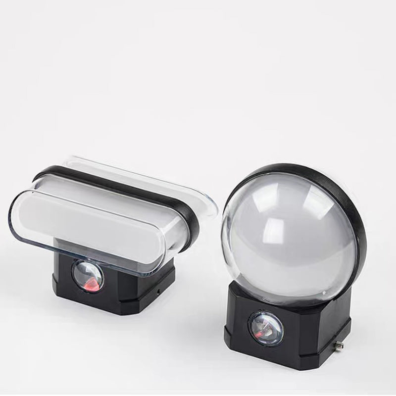 Aluminum Acrylic Ball Rectangular Outdoor Light