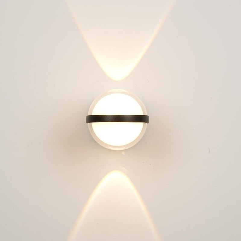 Aluminum Acrylic Ball Rectangular Outdoor Light