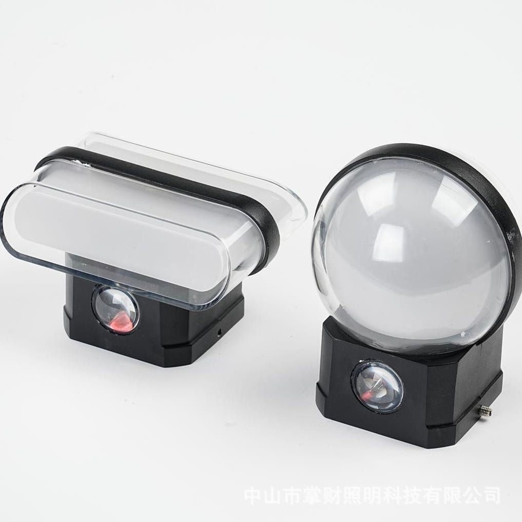 Aluminum Acrylic Ball Rectangular Outdoor Light