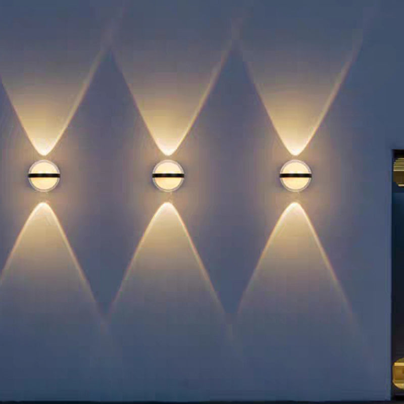 Aluminum Acrylic Ball Rectangular Outdoor Light