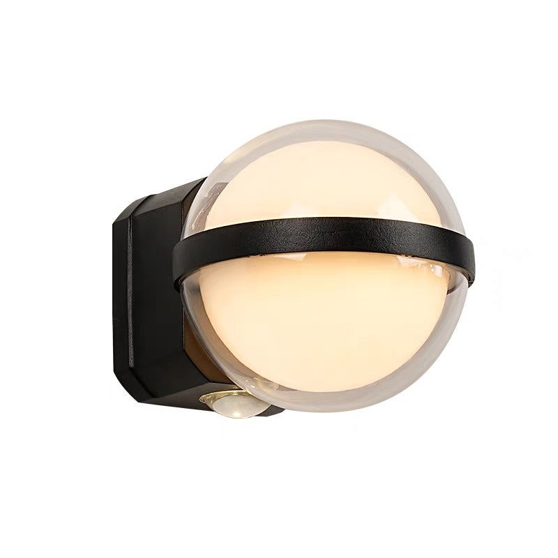 Aluminum Acrylic Ball Rectangular Outdoor Light