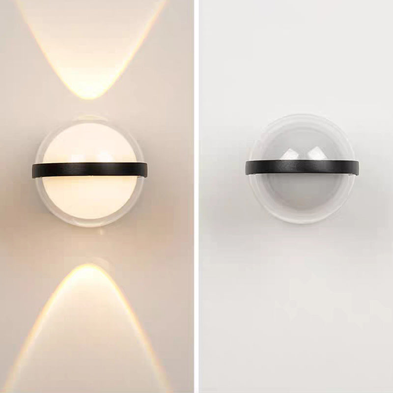 Aluminum Acrylic Ball Rectangular Outdoor Light