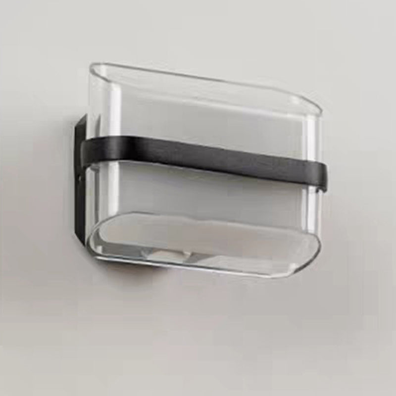 Aluminum Acrylic Ball Rectangular Outdoor Light