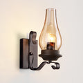 Iron Kerosene Vase Hallway Wall Lamp