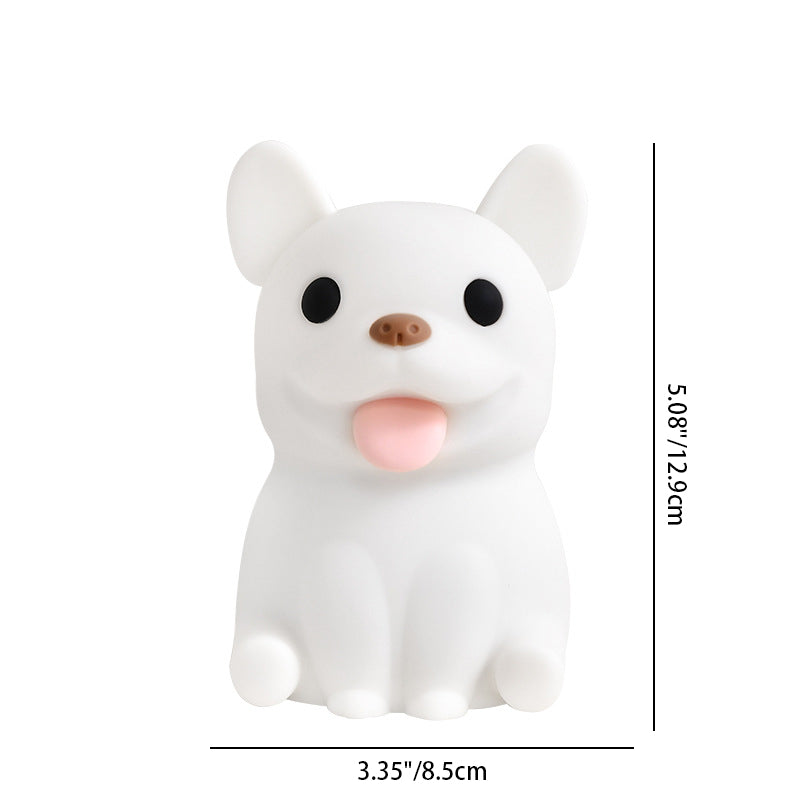 Kids Rechargeable Bulldog Silica Table Lamp