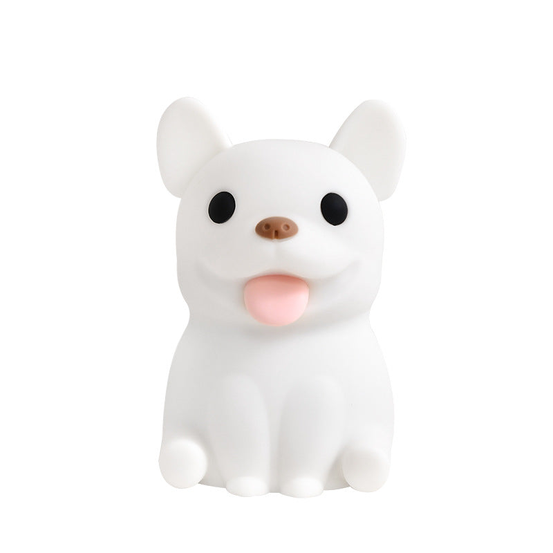 Kids Rechargeable Bulldog Silica Table Lamp