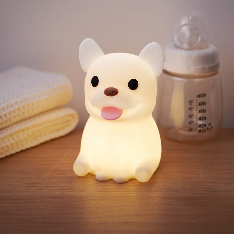 Kids Rechargeable Bulldog Silica Table Lamp