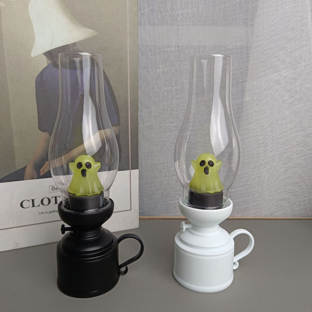 PVC Battery Kerosene Ghost Table Lamp