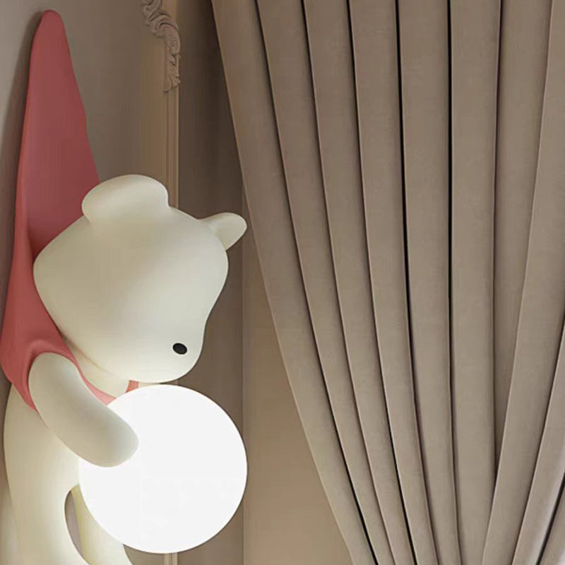 Kids Bear Resin PMMA Wall Lamp