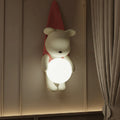 Kids Bear Resin PMMA Wall Lamp