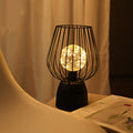 Iron Copper Wire Cylinder Table Lamp