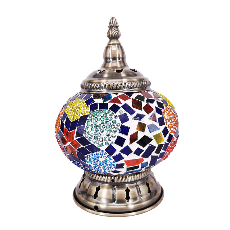 Iron Glass Pieces Mosaic Table Lamp