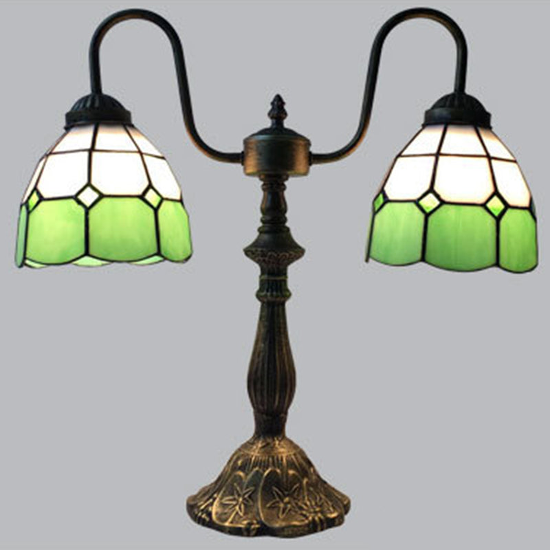 Glass Iron Resin Swan Table Lamp