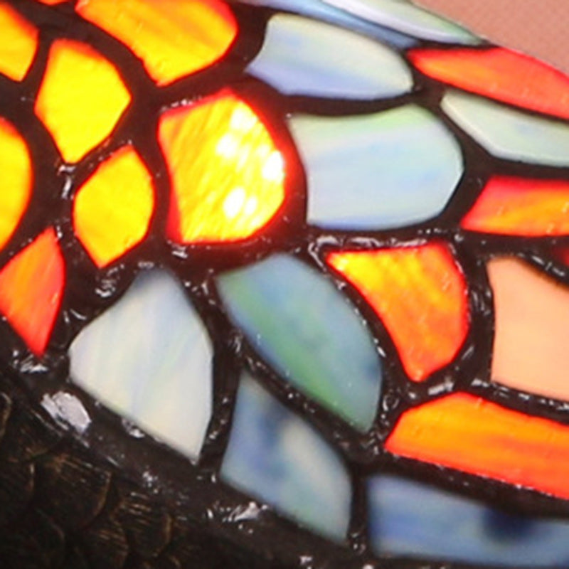 Glass Resin Hand-Carved Duck Table Lamp