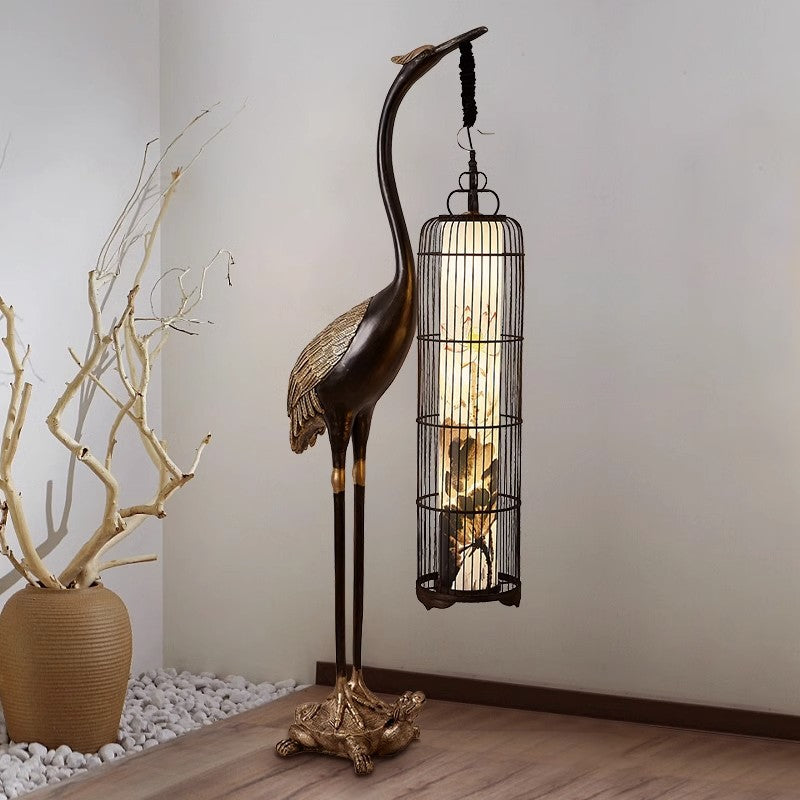 Metal Resin Fabric PVC Floor Lamp