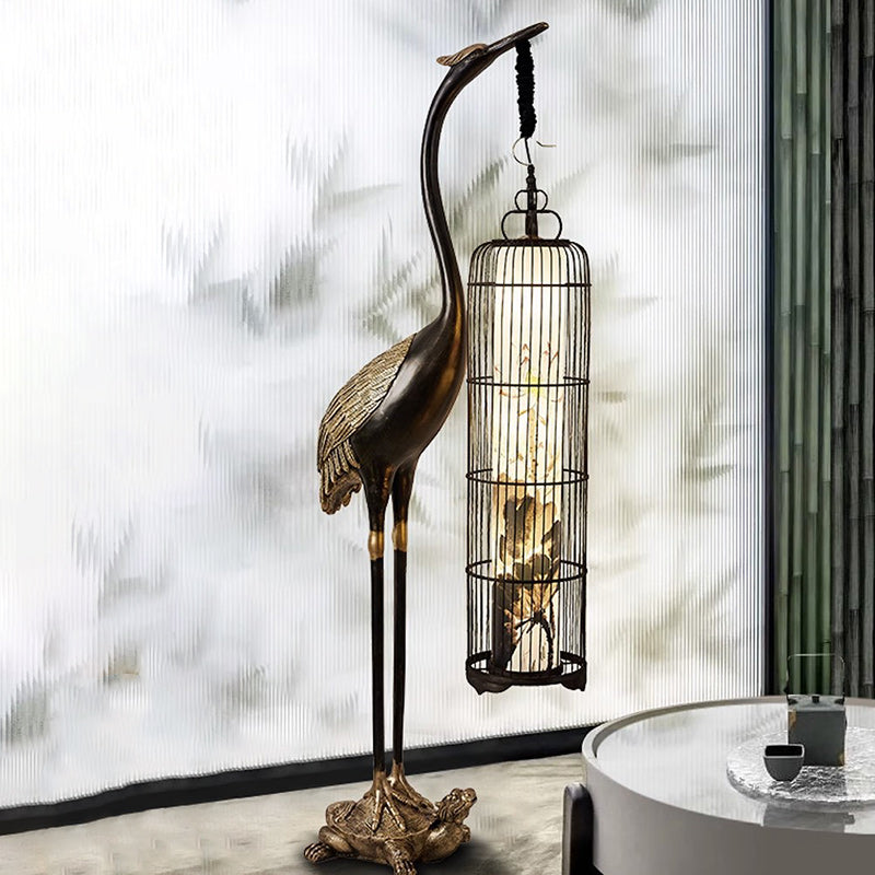 Metal Resin Fabric PVC Floor Lamp