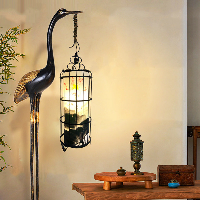 Metal Resin Fabric PVC Floor Lamp