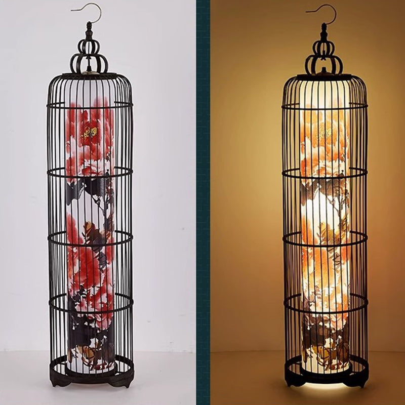 Metal Resin Fabric PVC Floor Lamp